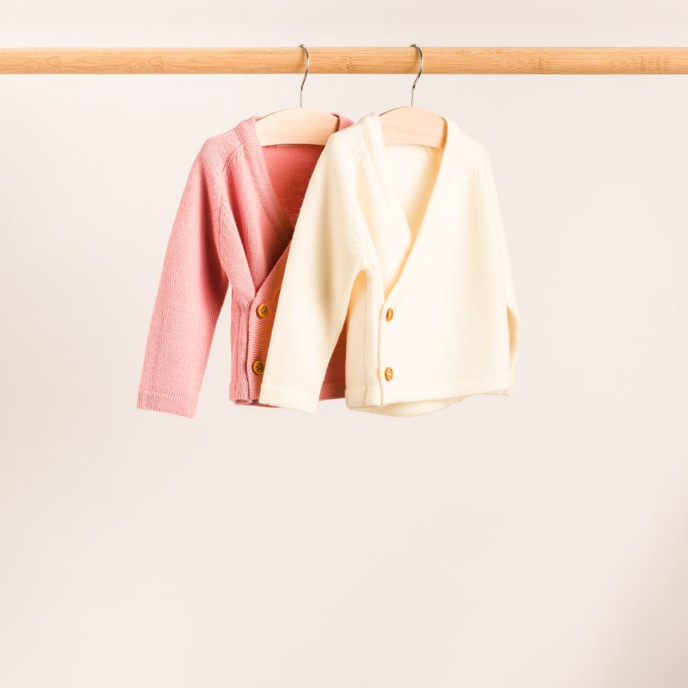 Merino Knit Kimono Cardigan - Natural