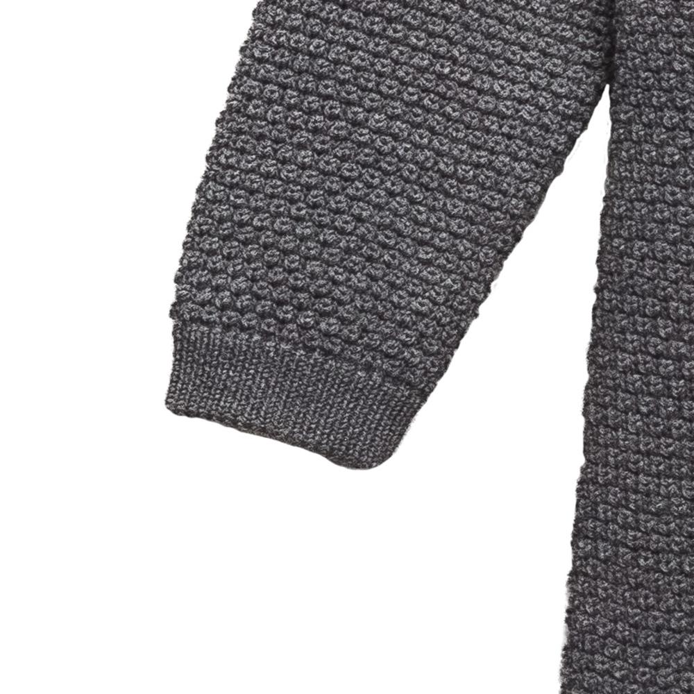 Merino Knit Onesie - Grey Marl