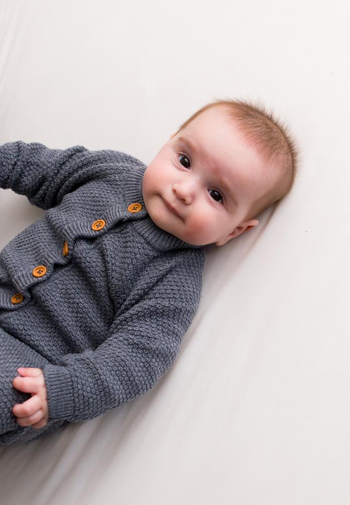 Merino Knit Onesie - Dark Green
