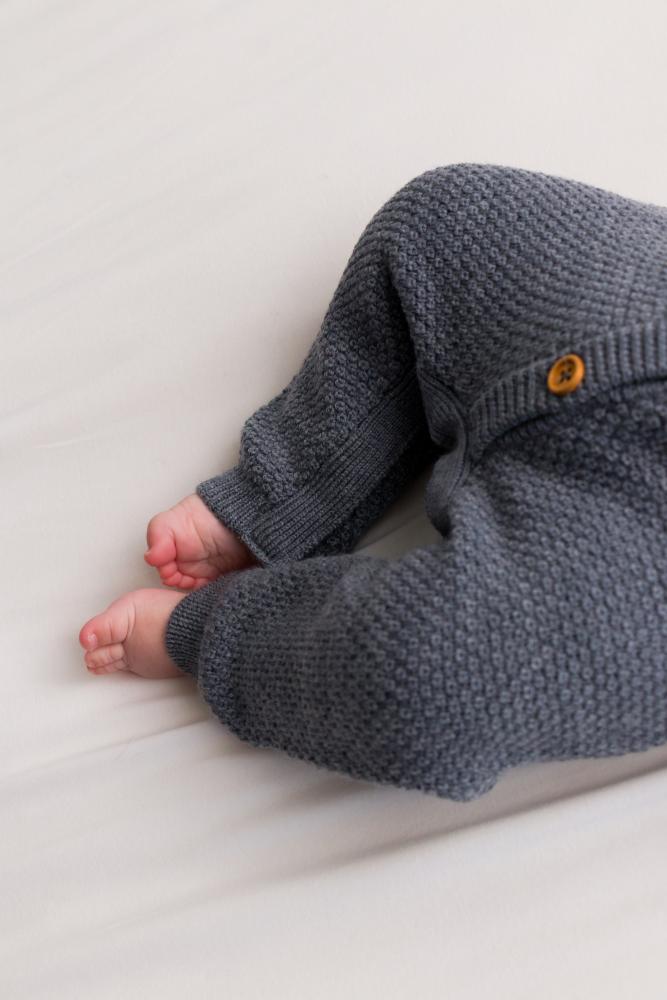 Merino Knit Onesie - Dark Green