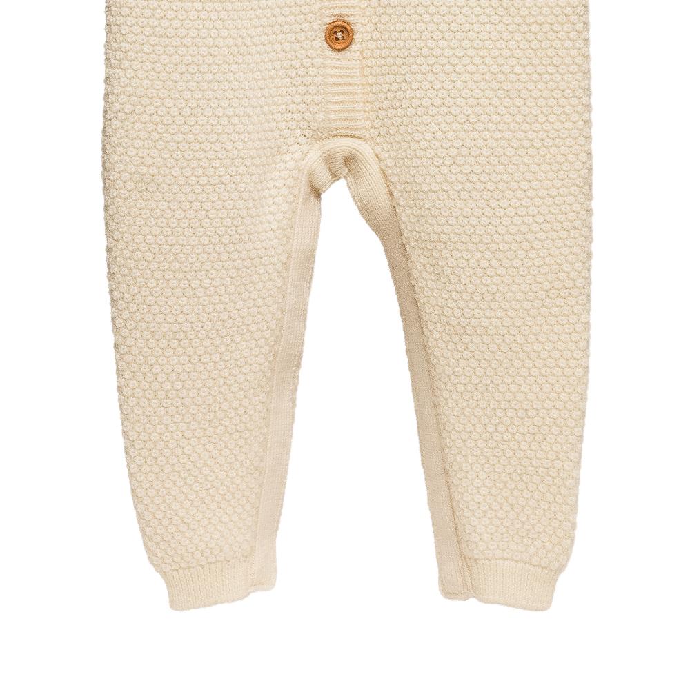 Merino Knit Onesie - Natural