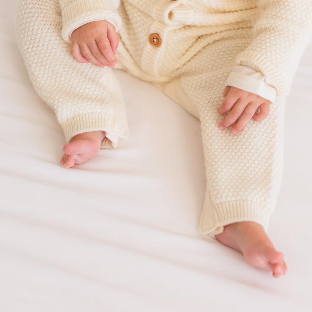 Merino Knit Onesie - Natural