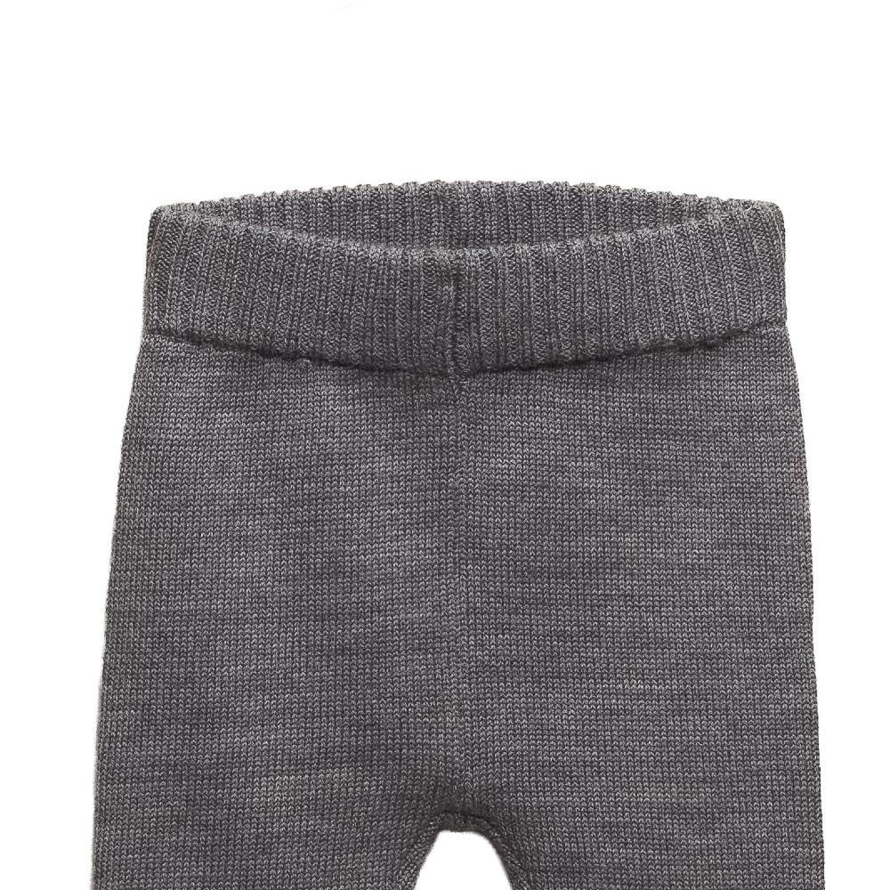 Merino Knit Pants - Grey Marl