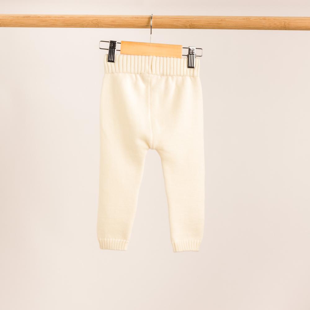 Merino Knit Pants - Natural