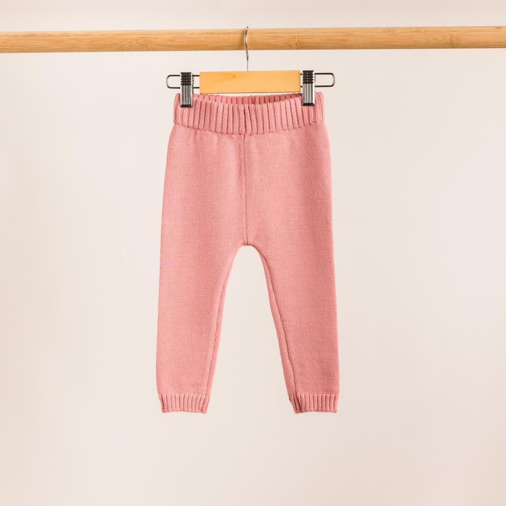 Merino Knit Pants - Pink
