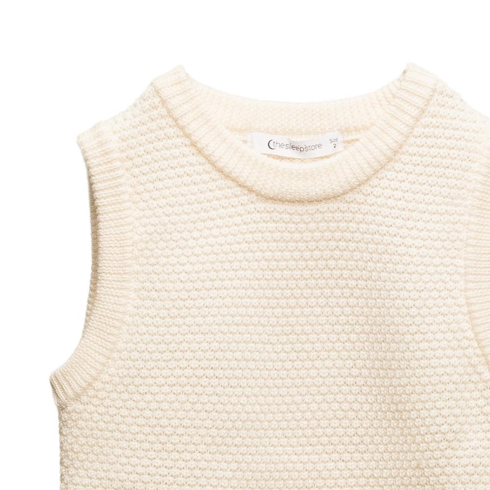 Merino Knit Vest - Natural