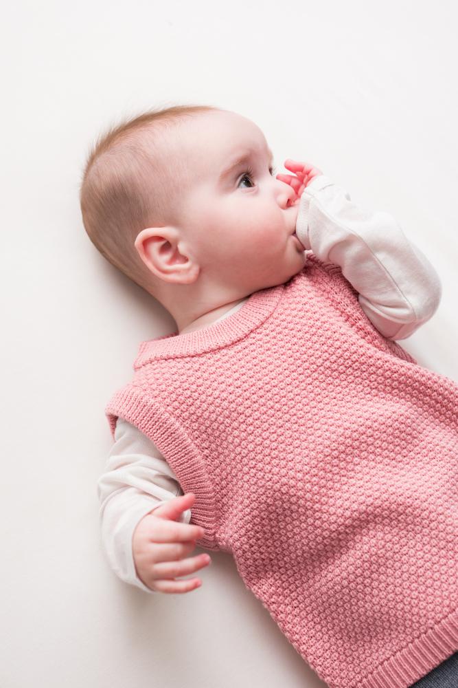 Merino Knit Vest - Pink