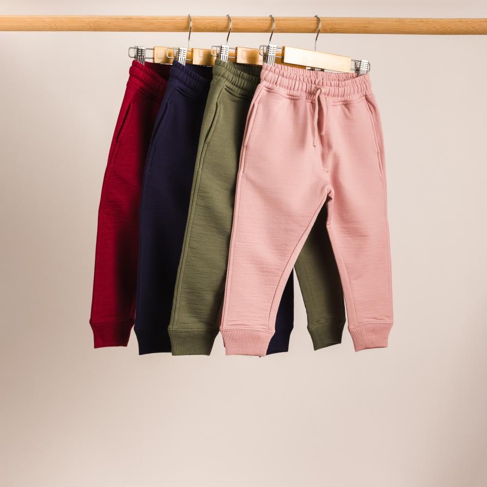 Merino Fleece Joggers - Navy
