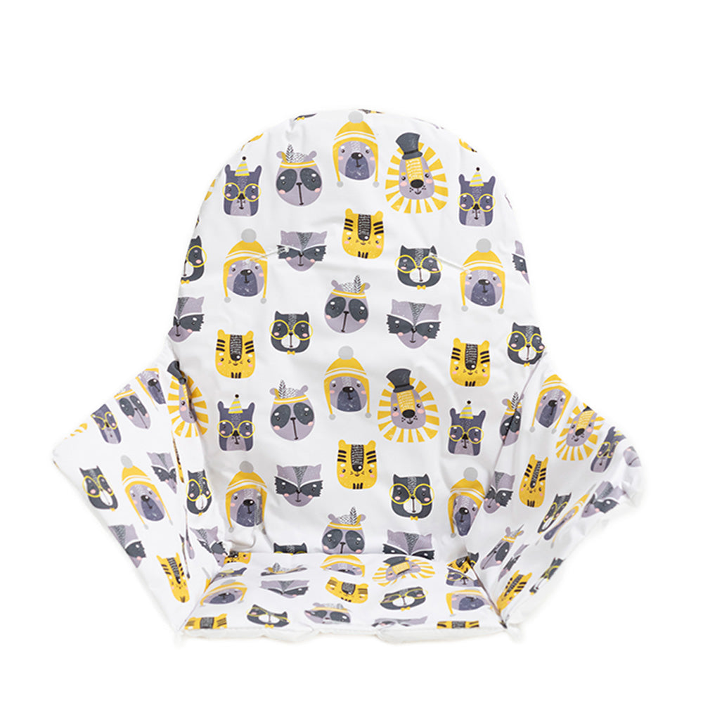 Feast High Chair Pad - Yellow & Grey