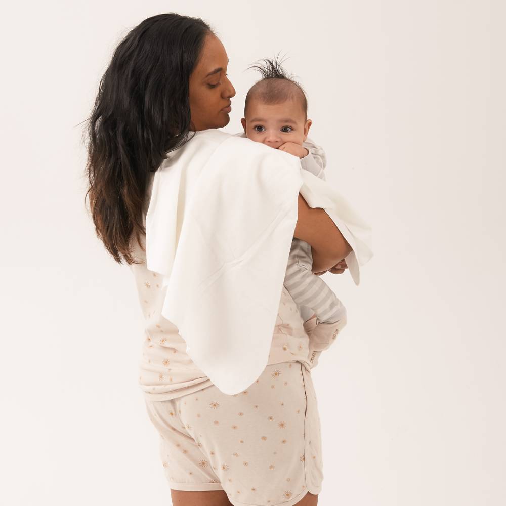 Flannelette Flat Cloth Nappy 5pk - Natural