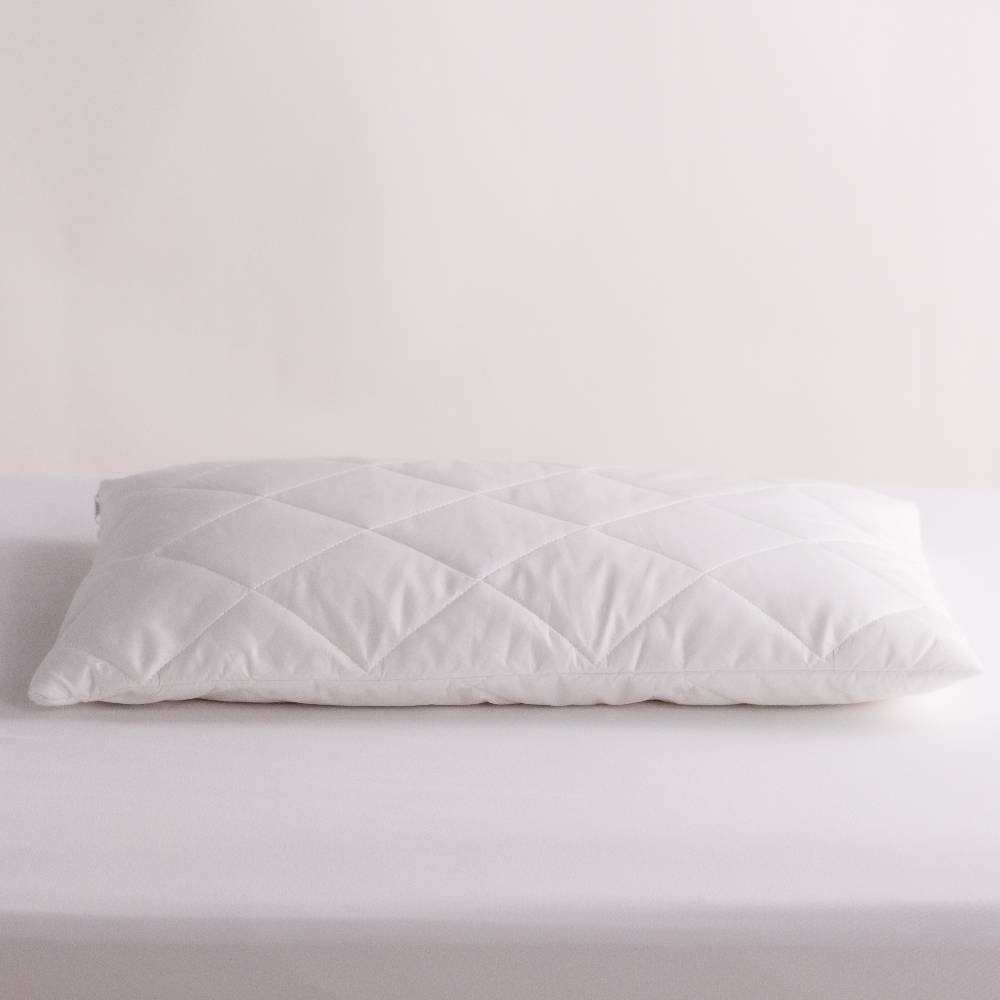 Quilted Pillow Protector on a pillow