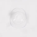 Clear silicone pump shield on a white background