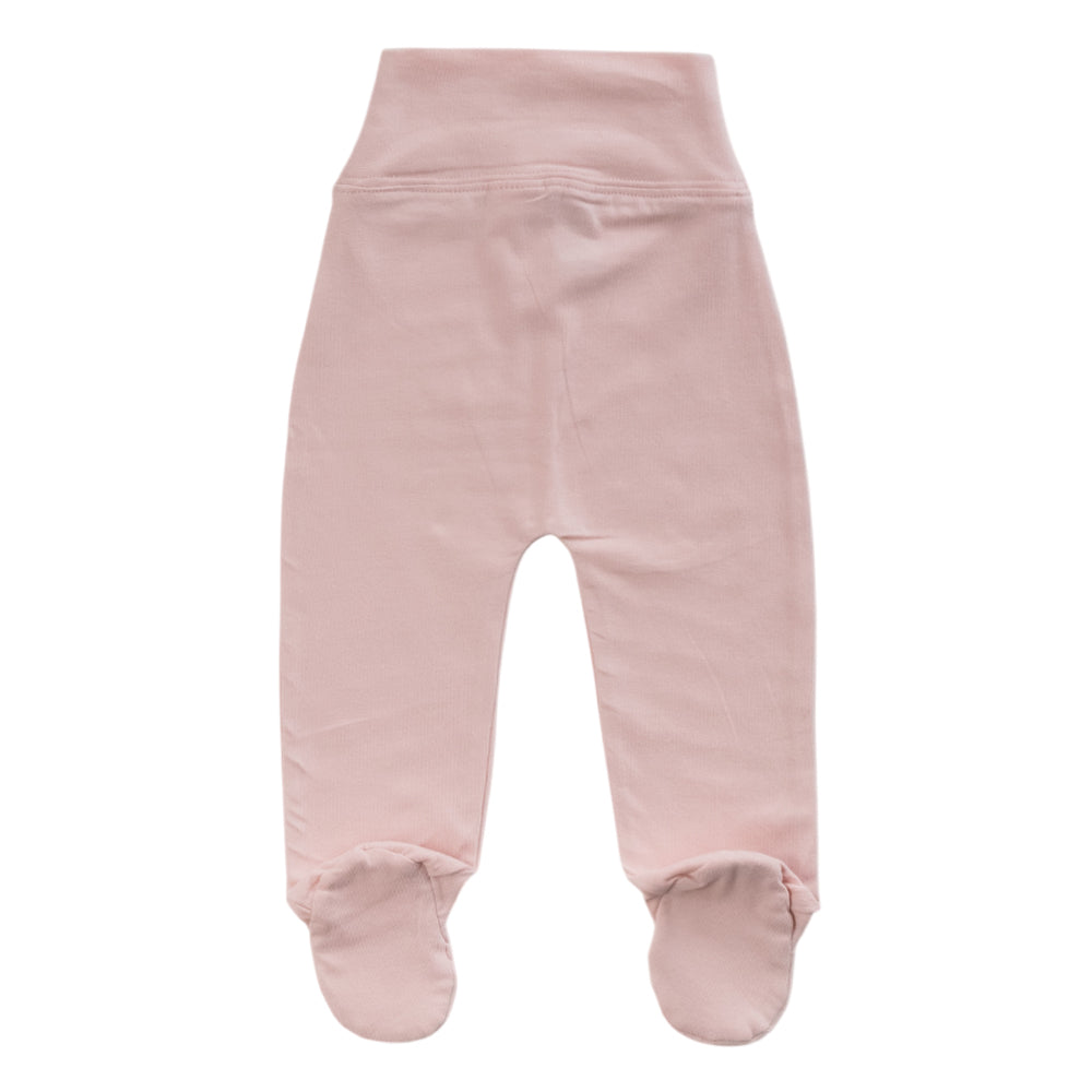 Organic Cotton Footed Pants - Blush