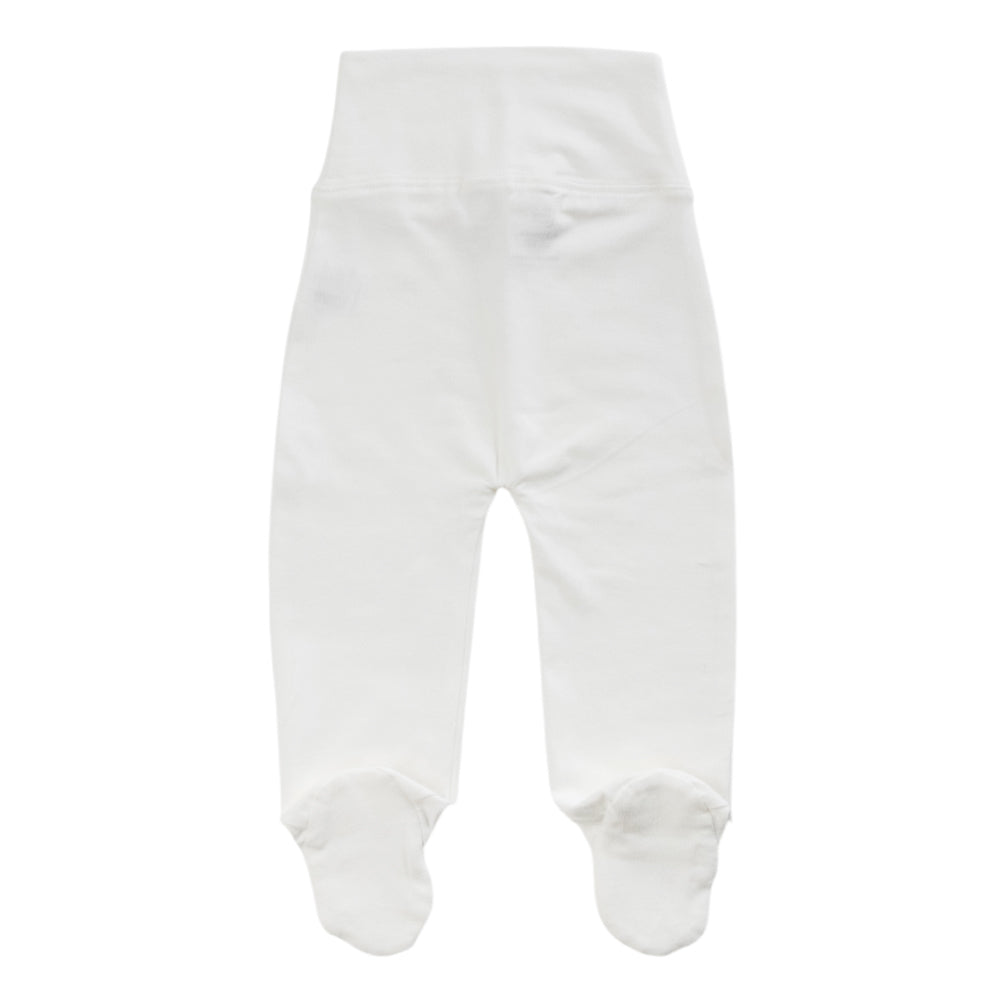 Organic Cotton Footed Pants - Natural