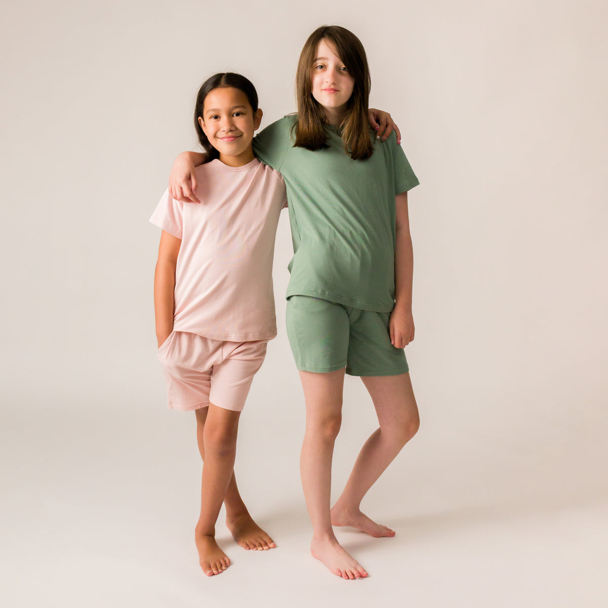 Organic Cotton Loose Fit Summer PJs - Blush