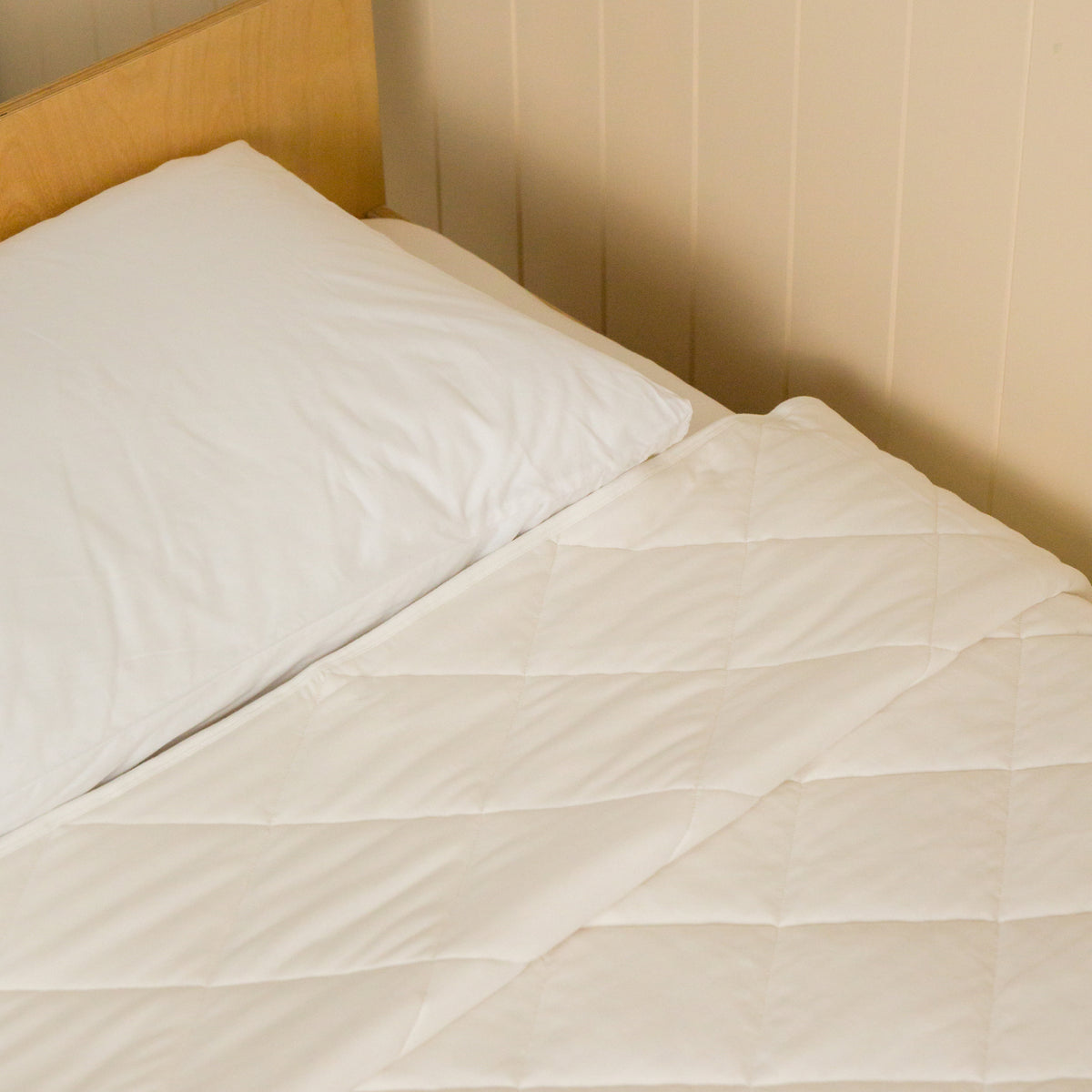 Organic Cotton Lightweight Quilt - Natural