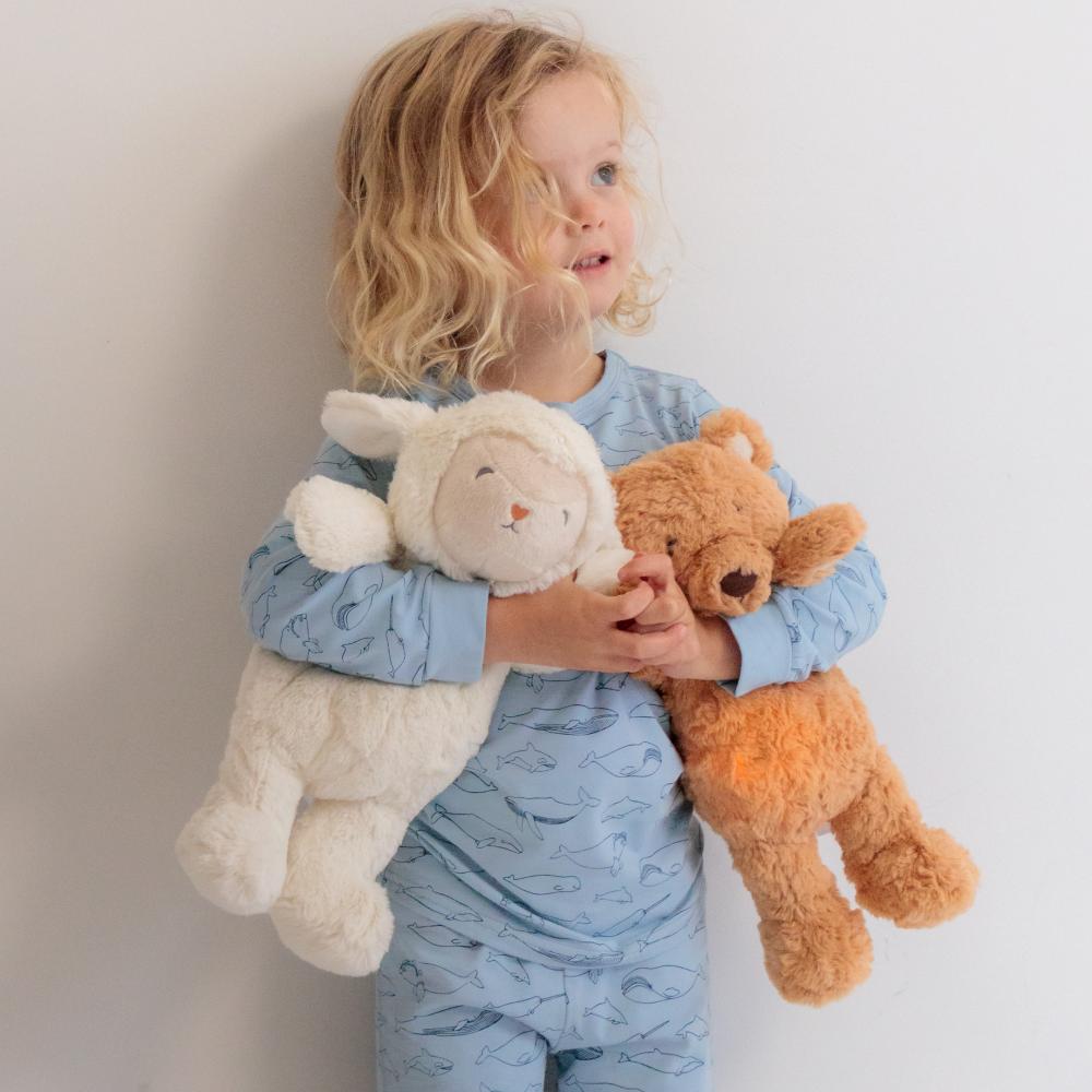 Organic Cotton Long Sleeve Pyjamas - Blue Whales