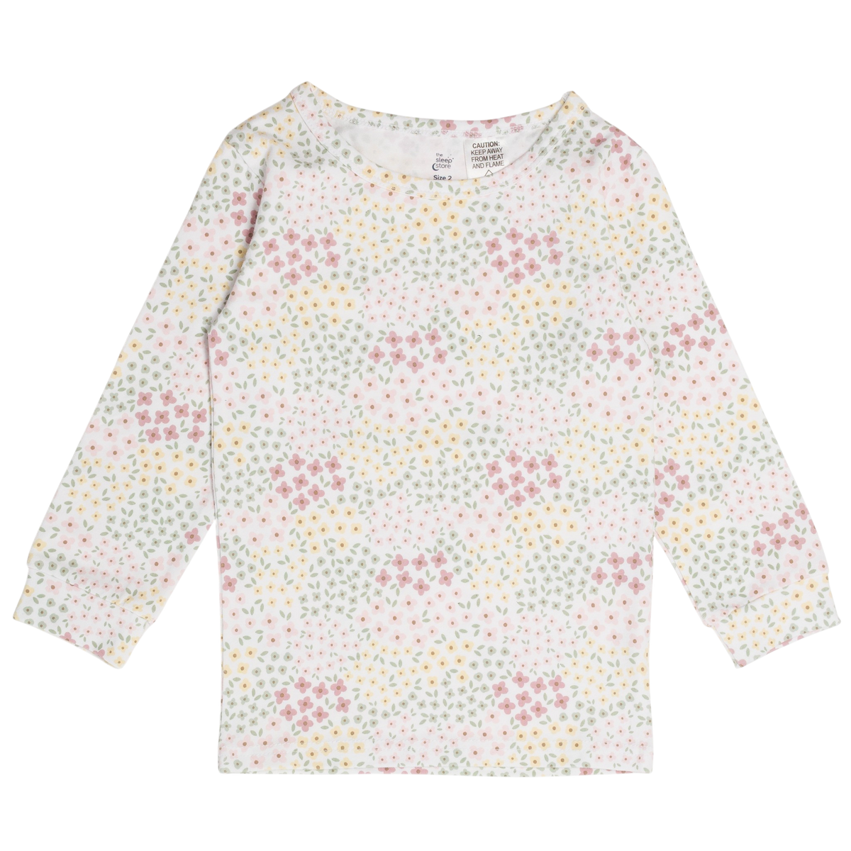 Organic Cotton Long Sleeve Pyjamas - Pink Bea Floral