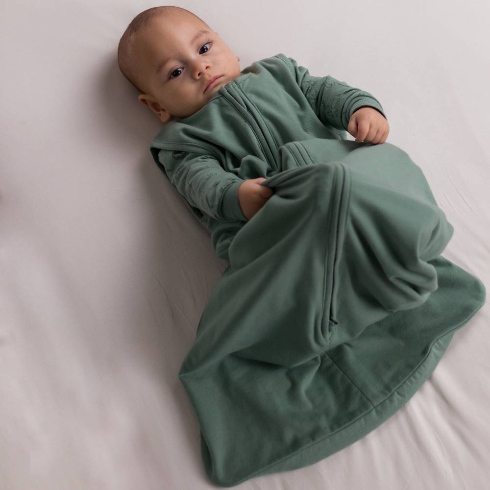0.2 tog Organic Cotton Sleeping Bag - Fern