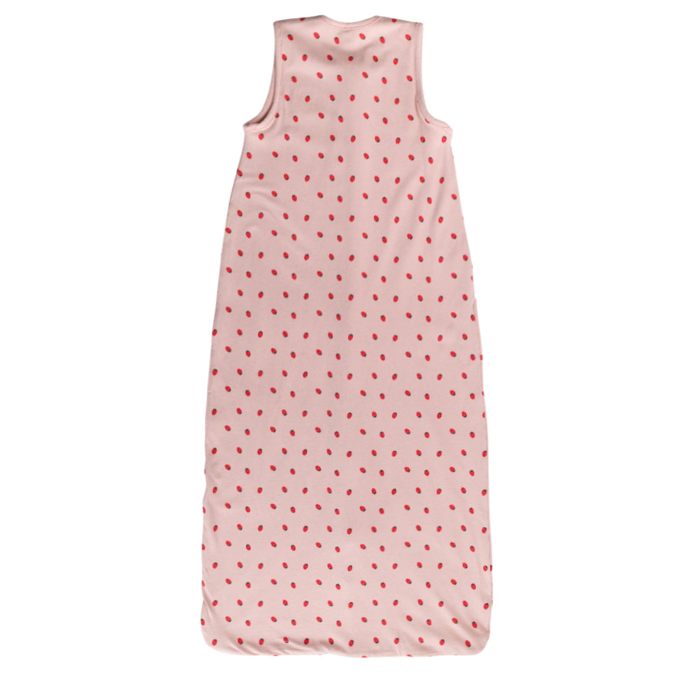 1.0 tog Organic Cotton Sleeping Bag - Blush Strawberries