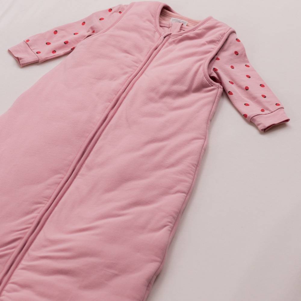 3.0 tog Organic Cotton Sleeping Bag - Blush