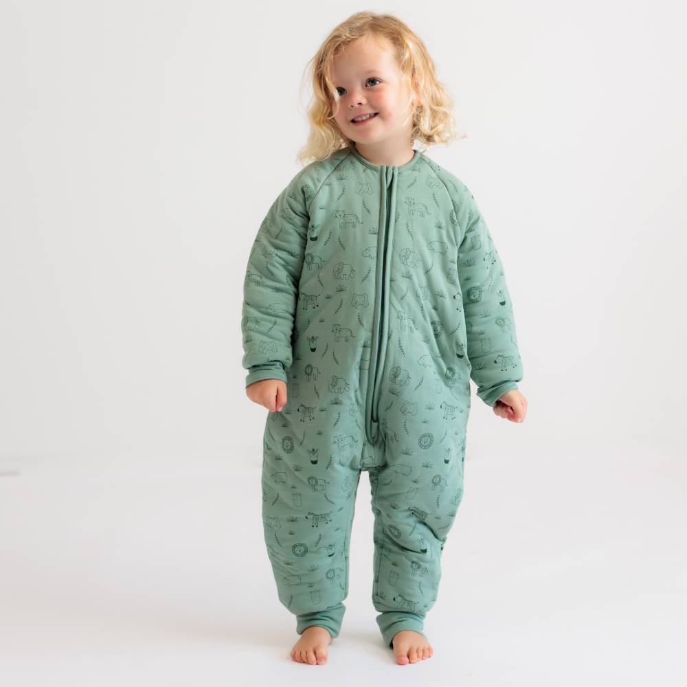 3.0 tog Organic Cotton Sleeved Sleep Suit - Blush Strawberries