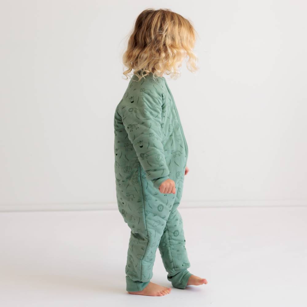 3.0 tog Organic Cotton Sleeved Sleep Suit - Blush Strawberries