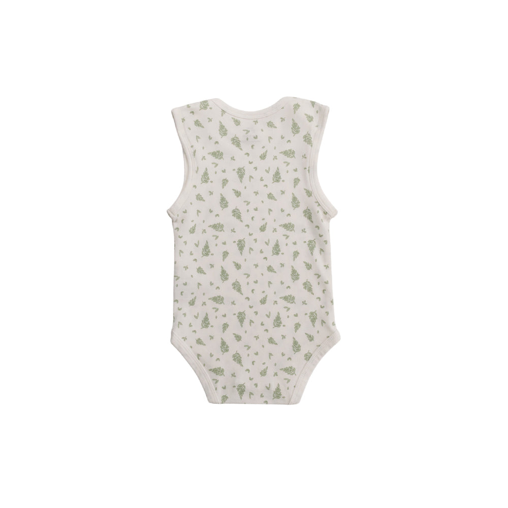 Organic Cotton Singletsuit - Little Leaves