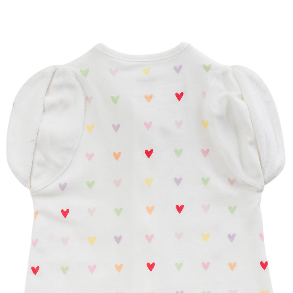 0.2 tog Organic Cotton Swaddle Sleep Bag - Mini Hearts