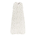 Organic cotton Baby sleeping bag with green pattern on a white background