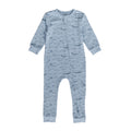 Children's cotton onesie with whale pattern on a white background