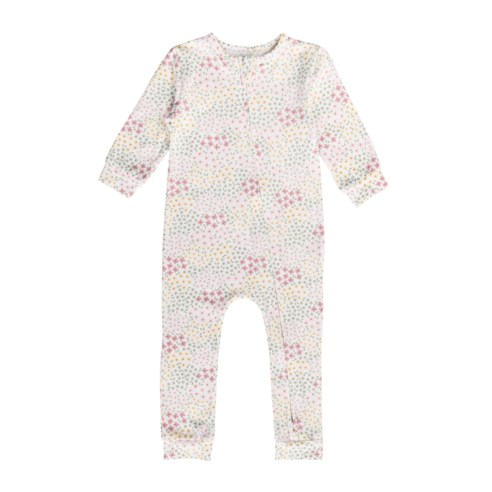 Cotton sleepwear for baby with ditsy floral print