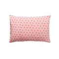 Pillow with Pink Strawberries Pillowcase on a white background