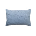 Pillow with Blue Whale Pillowcase on a white background