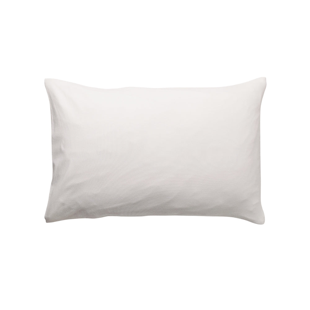 Pillow with Natural Pillowcase on a white background