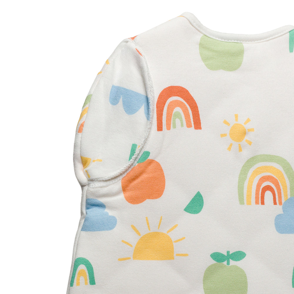 3.0 tog Organic Cotton Transition Swaddle Bag - Sunny Days