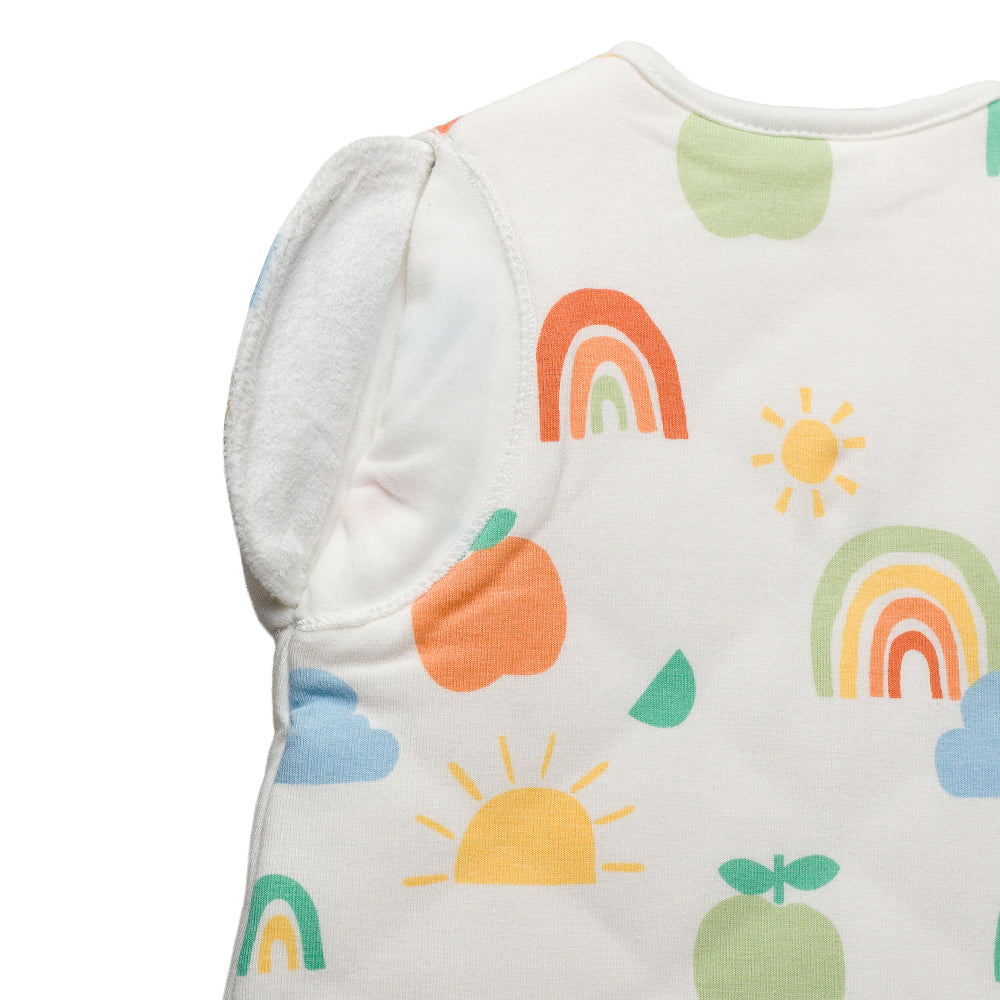 3.0 tog Organic Cotton Transition Swaddle Bag - Sunny Days