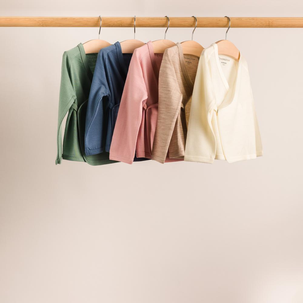 Merino Jersey Kimono Cardigan - Sea