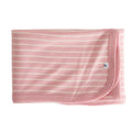 The sleep store merino swaddle planet in pink stripe