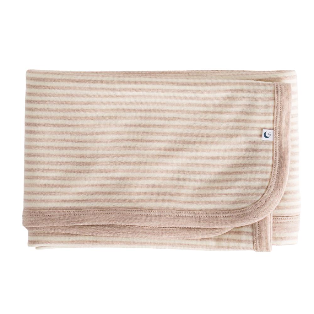 Folded Merino baby blanket swaddle by the sleep store