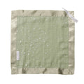 The Sleep Store Muslin baby comforter in green with white stars