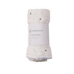 Deluxe Muslin Swaddle - Natural Bee