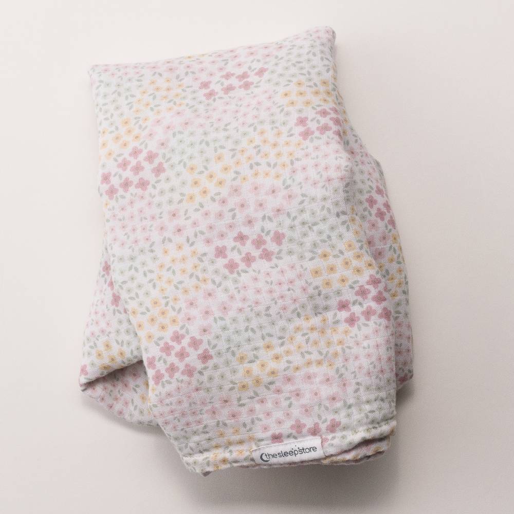 Deluxe Muslin Swaddle - Pink Bea Floral