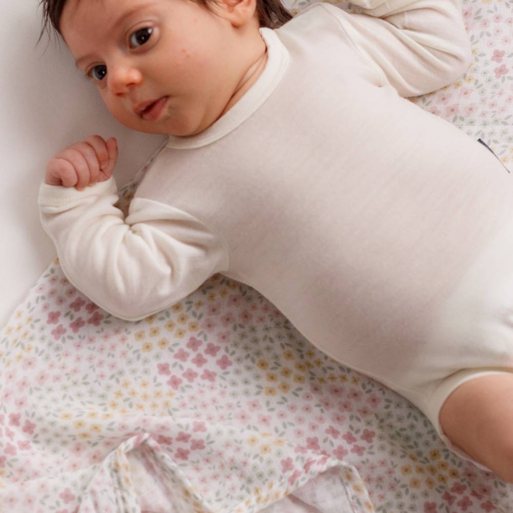 Deluxe Muslin Swaddle - Pink Bea Floral