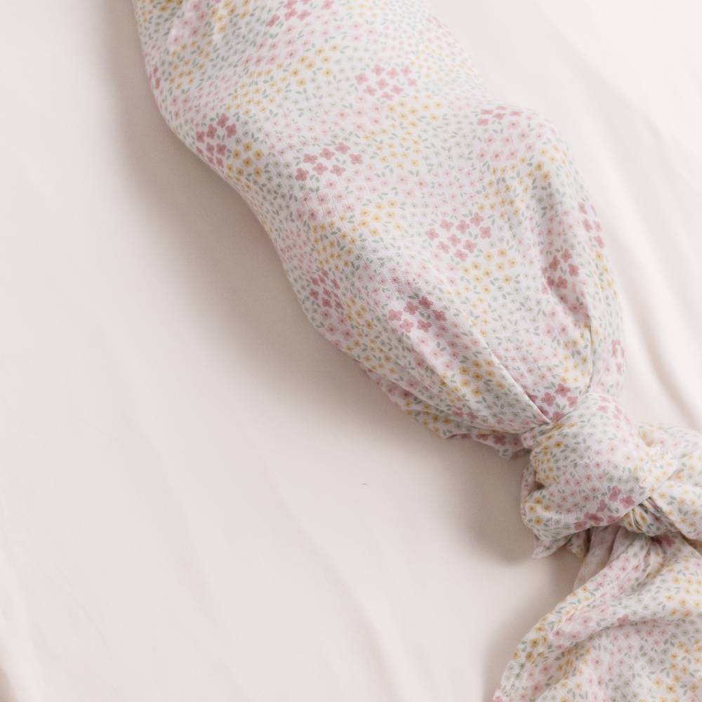 Deluxe Muslin Swaddle - Pink Bea Floral