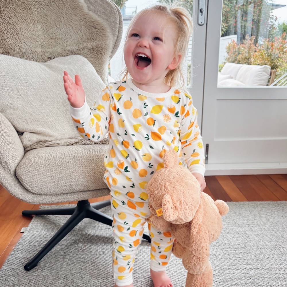 Premium Organic Cotton Long Sleeve Pyjamas - Bouquet