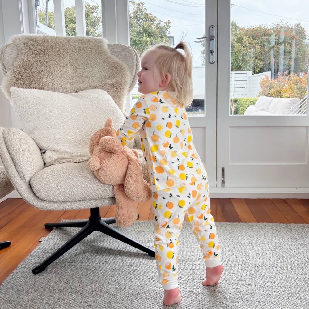 Premium Organic Cotton Long Sleeve Pyjamas - Oat Owl
