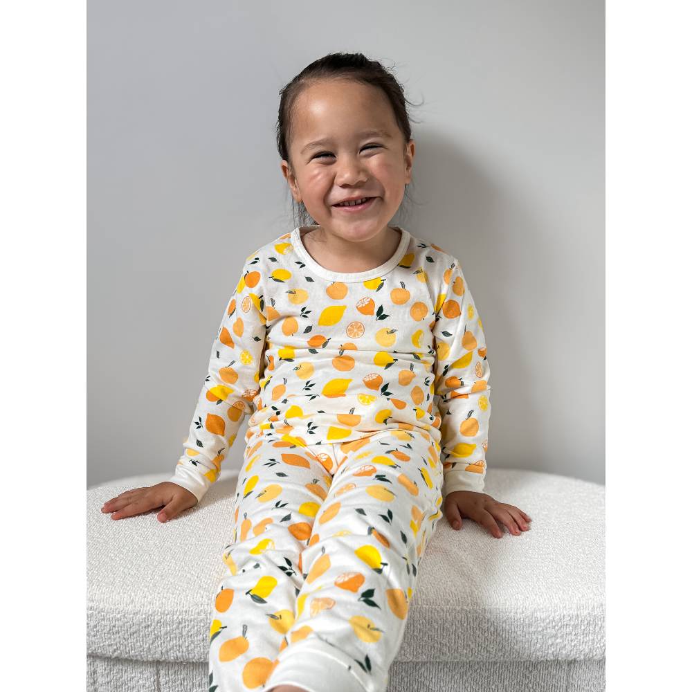 Premium Organic Cotton Long Sleeve Pyjamas - Oat Owl