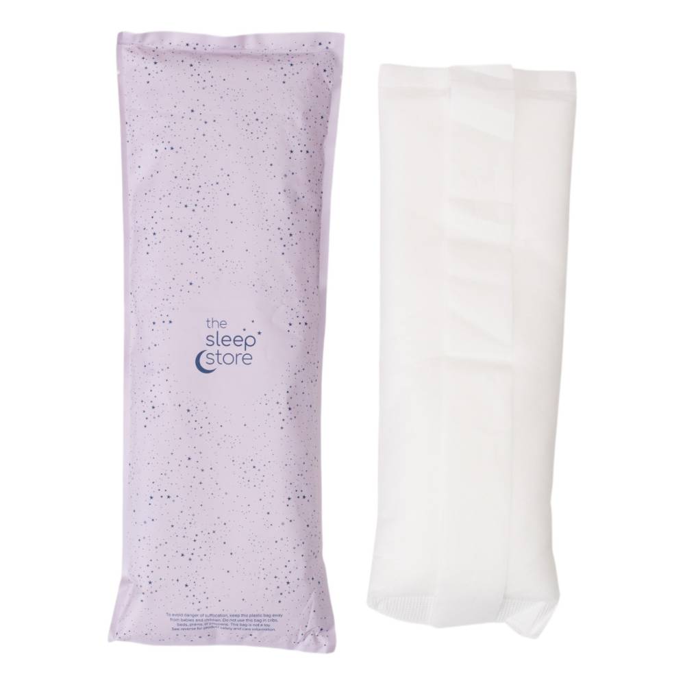 the sleep store cooling maternity pad and packaging side by side