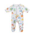 Rainbow Print Small Baby Onesie on a white background